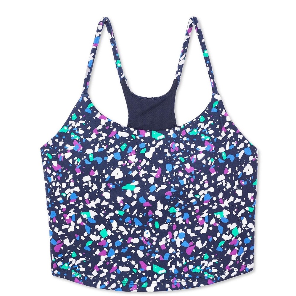 NWT Athletic Works Women's Cropped Cami Bra Hot Yoga Sports Gym Size XL